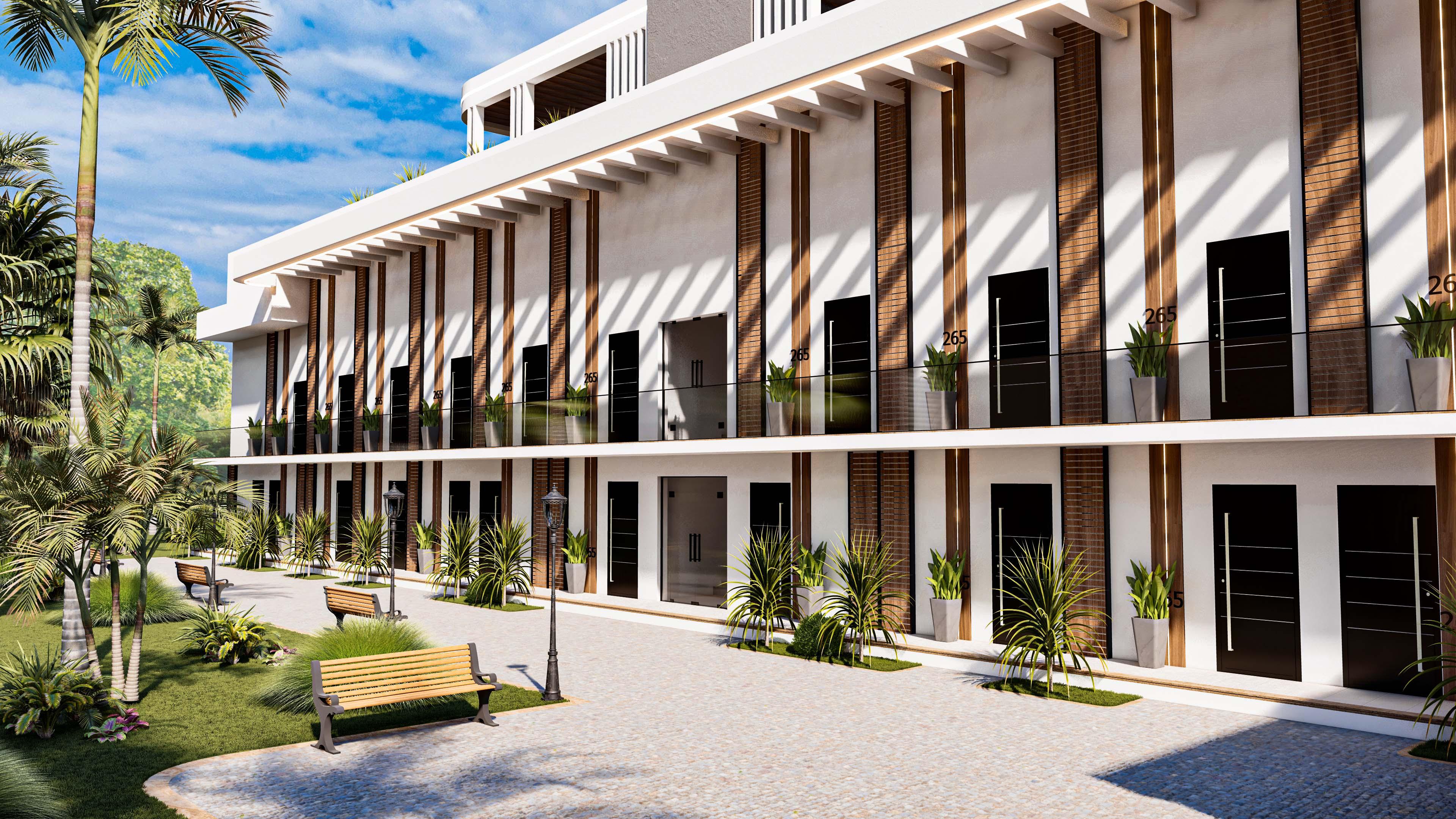 North Cyprus house front door entry