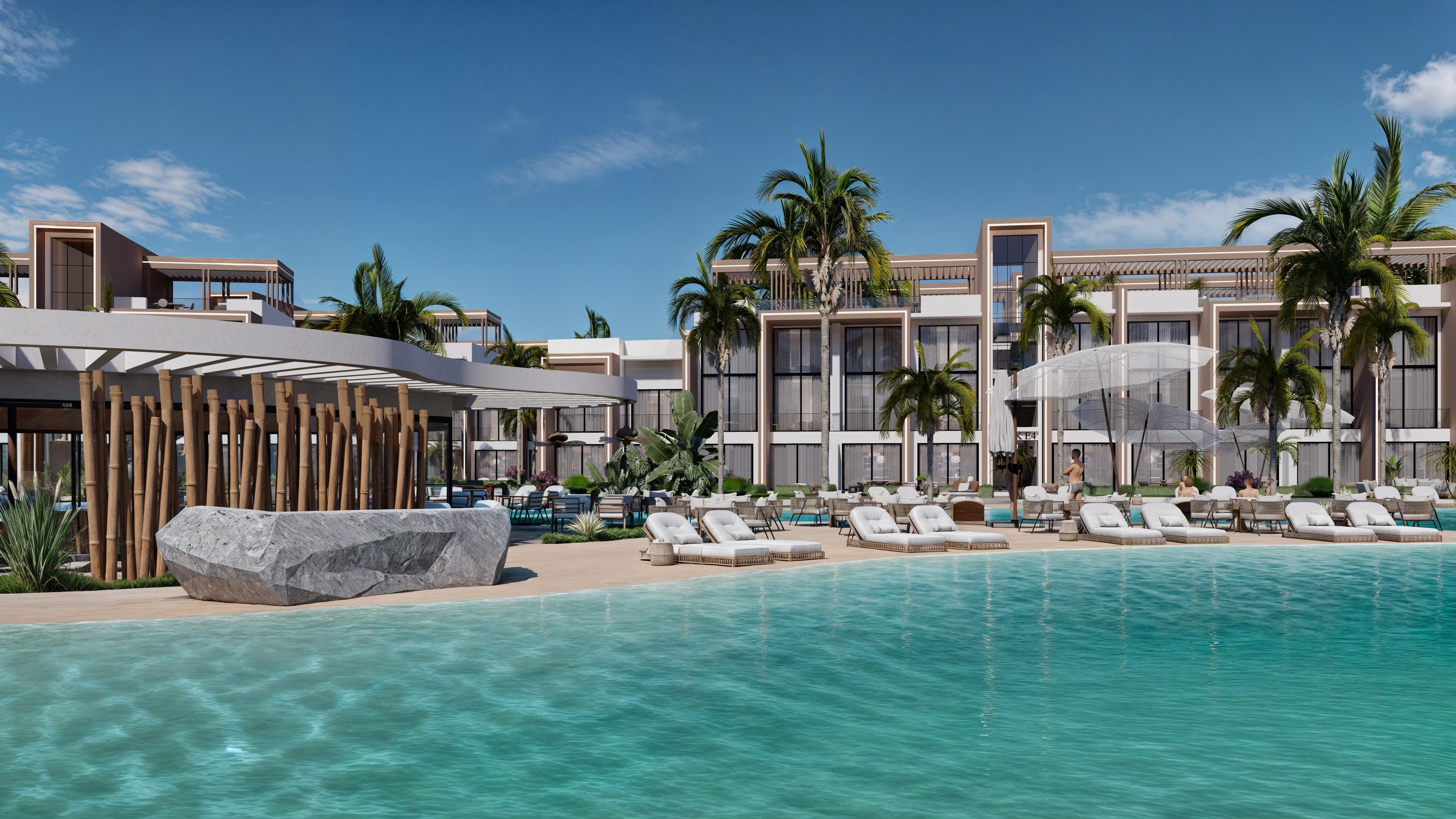 North Cyprus house terras top view