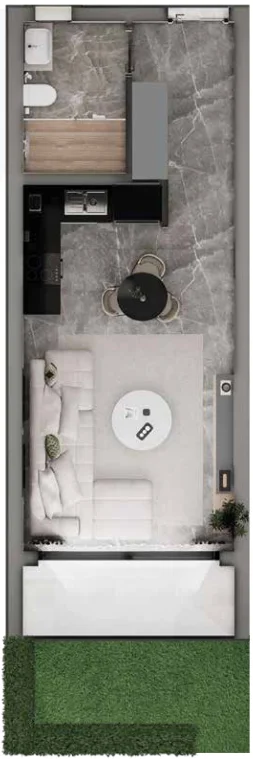 Studio residence floor plan