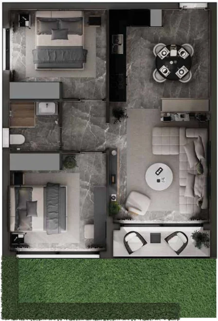 Garden residence floor plan