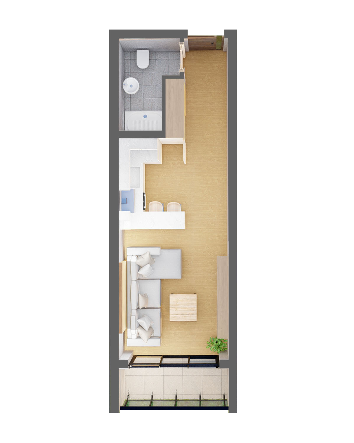 Studio residence floor plan